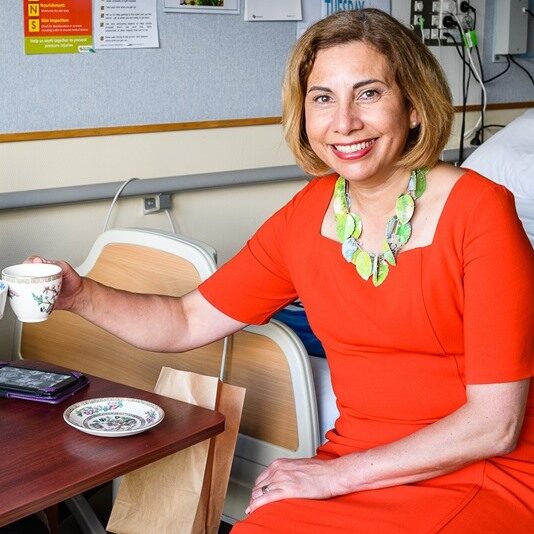 Hospice welcomes Dr Mary English for Cuppa