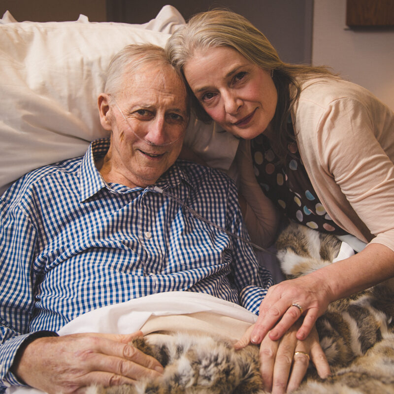 Marg and Roy got married at the Inpatient Unit at Mary Potter Hospice